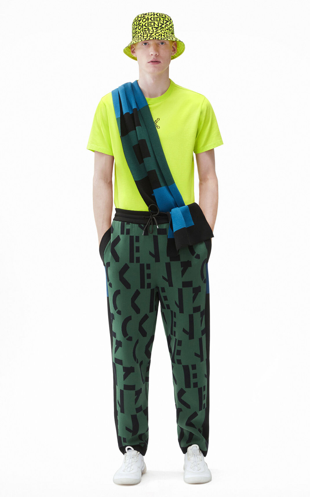 Jogger Kenzo Sport monogrammed Hombre Verde Oscuro ZPC236078